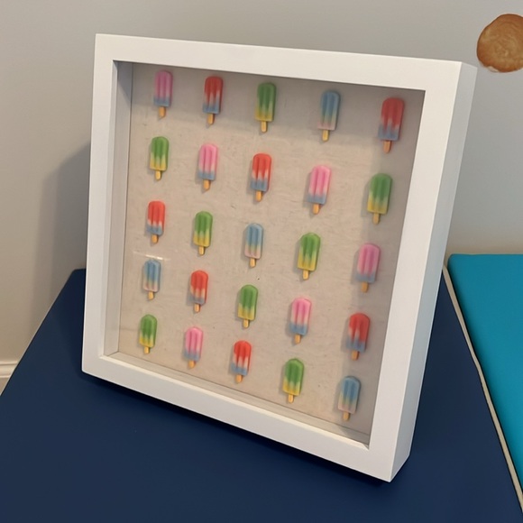 Popsicle Shadow Box Pop Wall Art or Frame - Picture 2 of 6